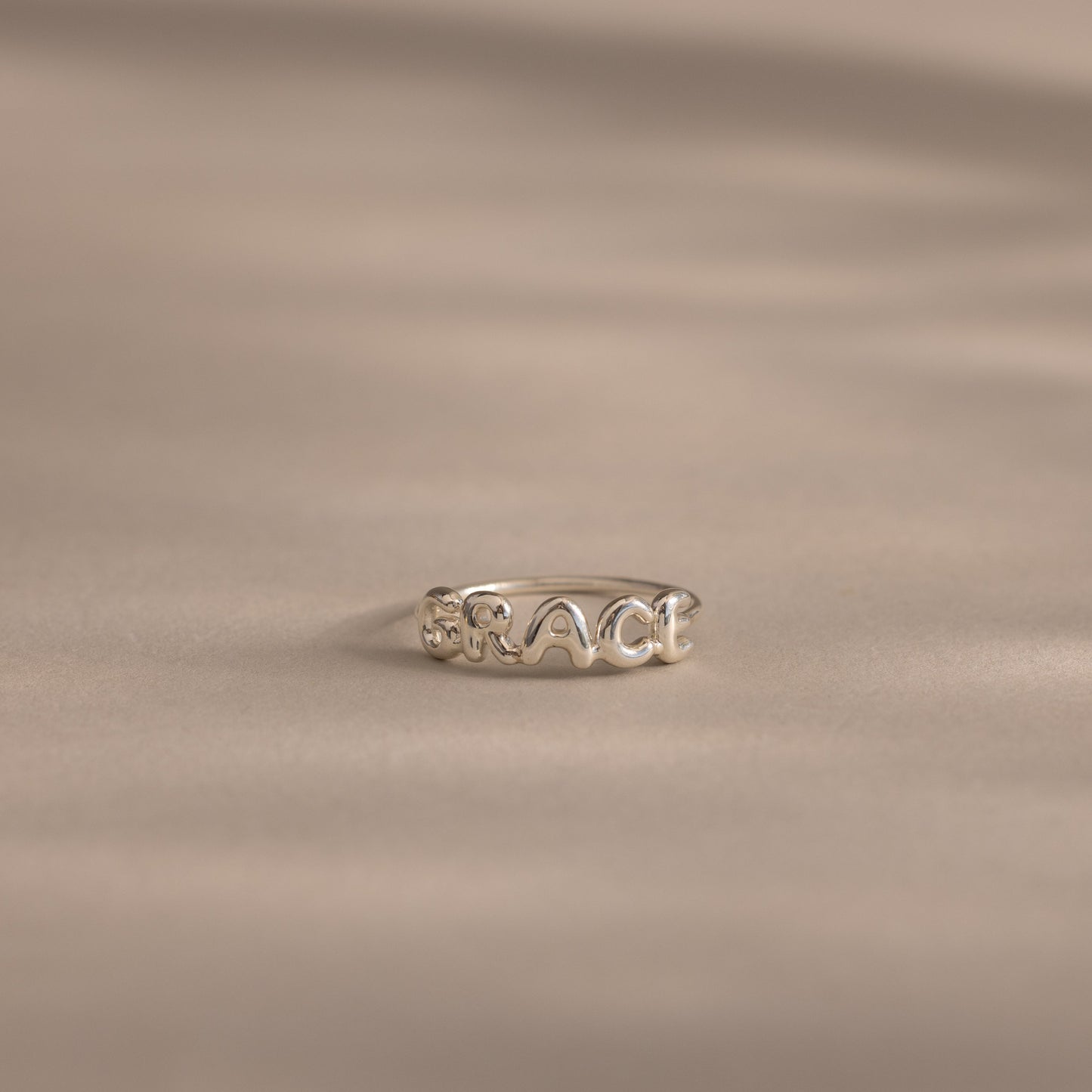 Bubble Name Ring