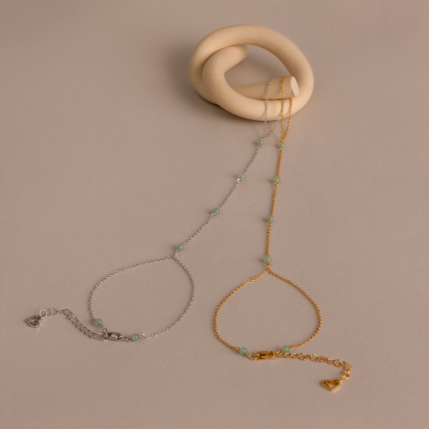 Jade Hand Chain Bracelet