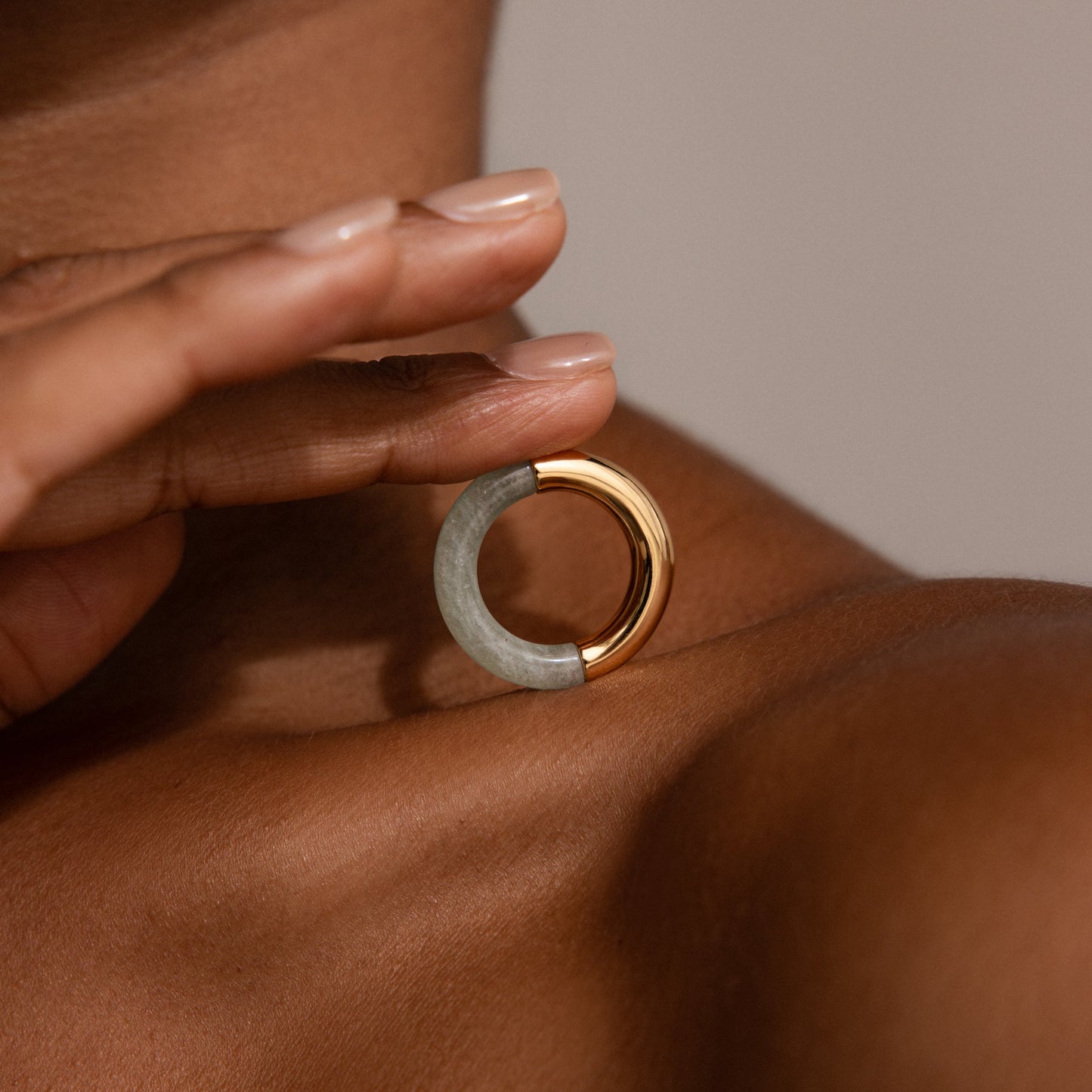 Half Jade Ring