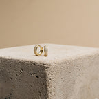Pave Diamond Huggies