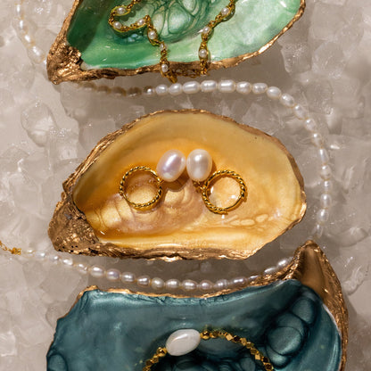 Twisted Pearl Hoops