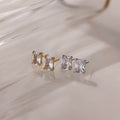 Emerald Diamond Studs