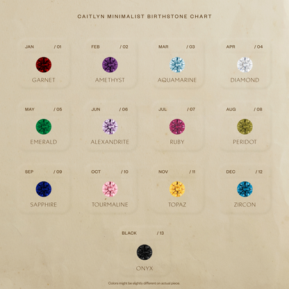 Horizontal Pod Birthstone Necklace