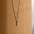 Dainty Marquise Pendant Necklace