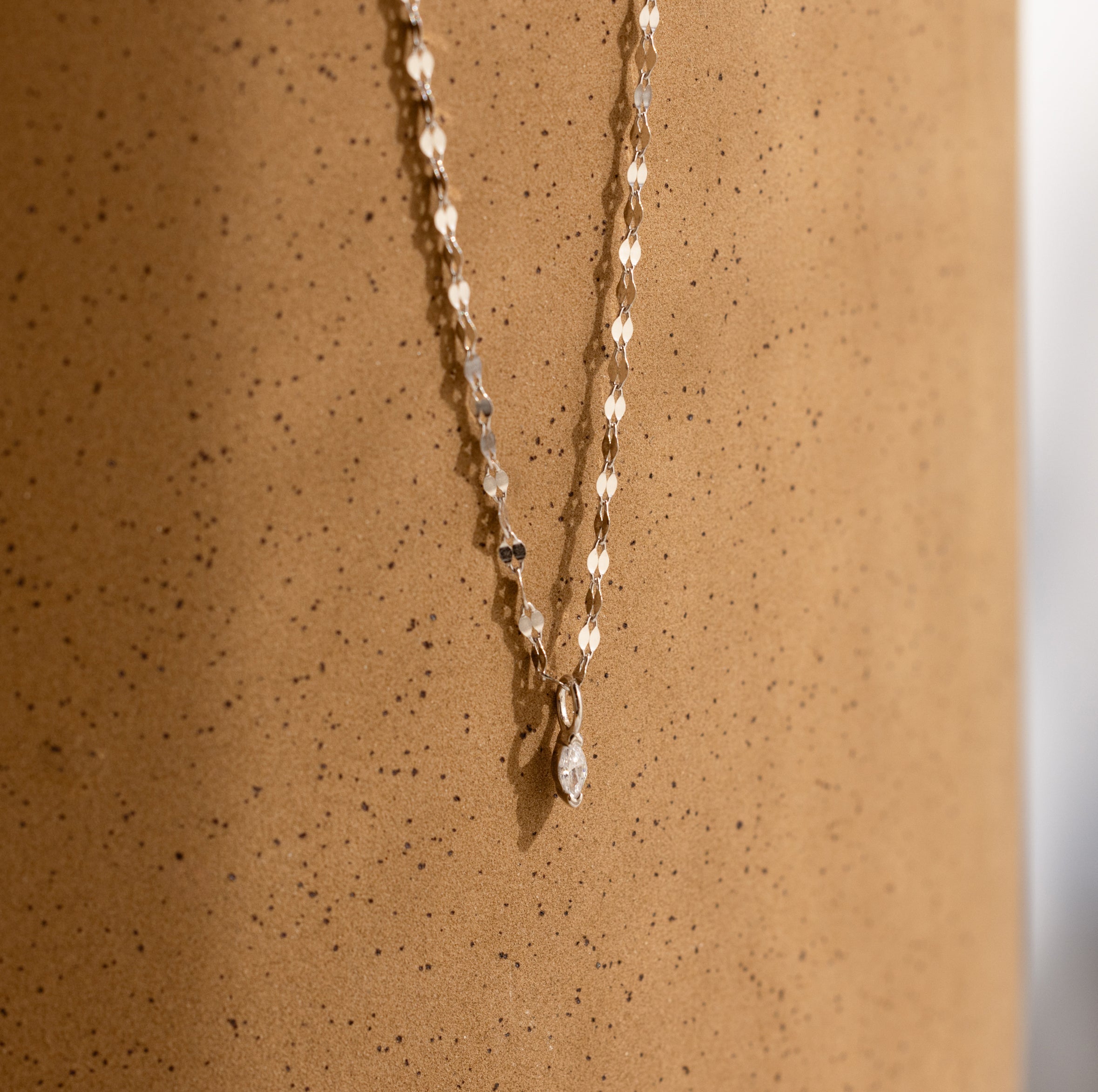 Dainty Marquise Pendant Necklace