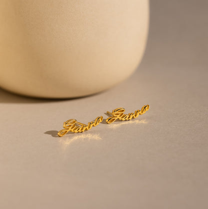 London Name Earrings