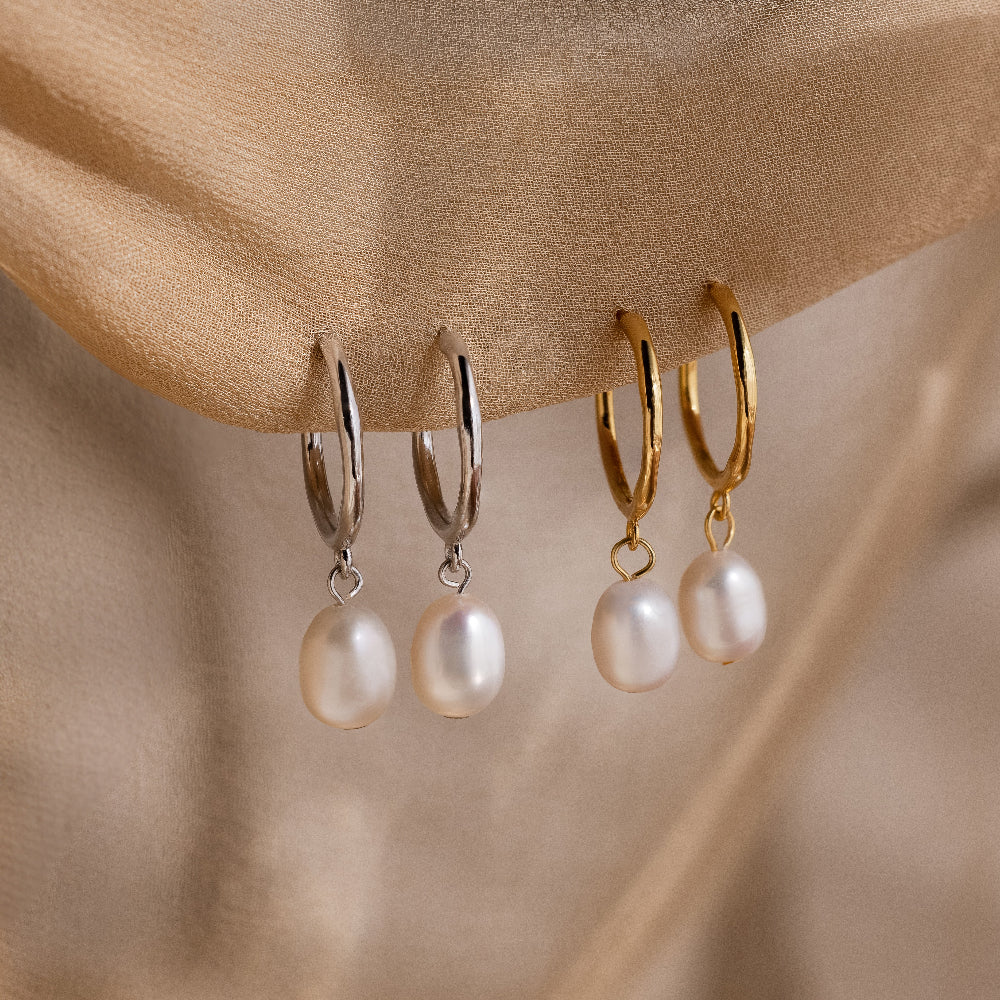 Margot Pearl Hoops