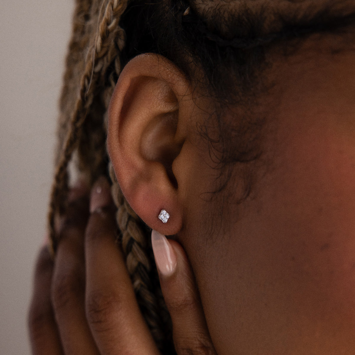 Avery Geometric Diamond Studs
