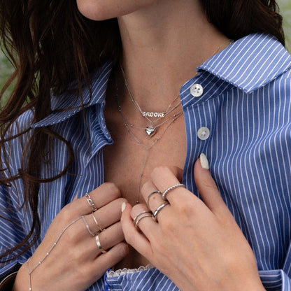 Puff Heart Charm Necklace