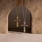 Solace Pave Cross Necklace