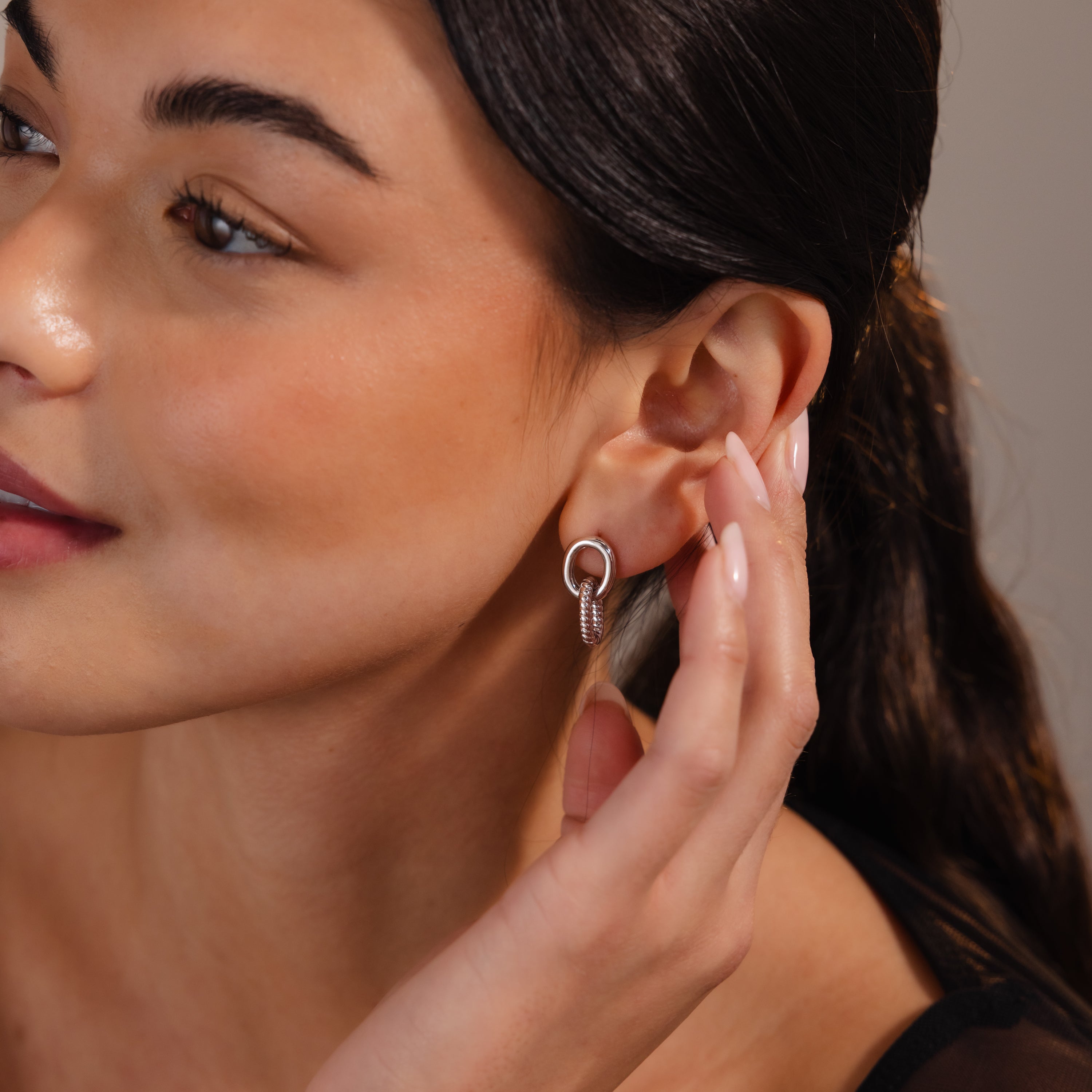 Twisted Link Earrings