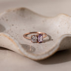 Toi et Moi Emerald Birthstone Ring