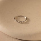 Delicate Pearl Diamond Ring