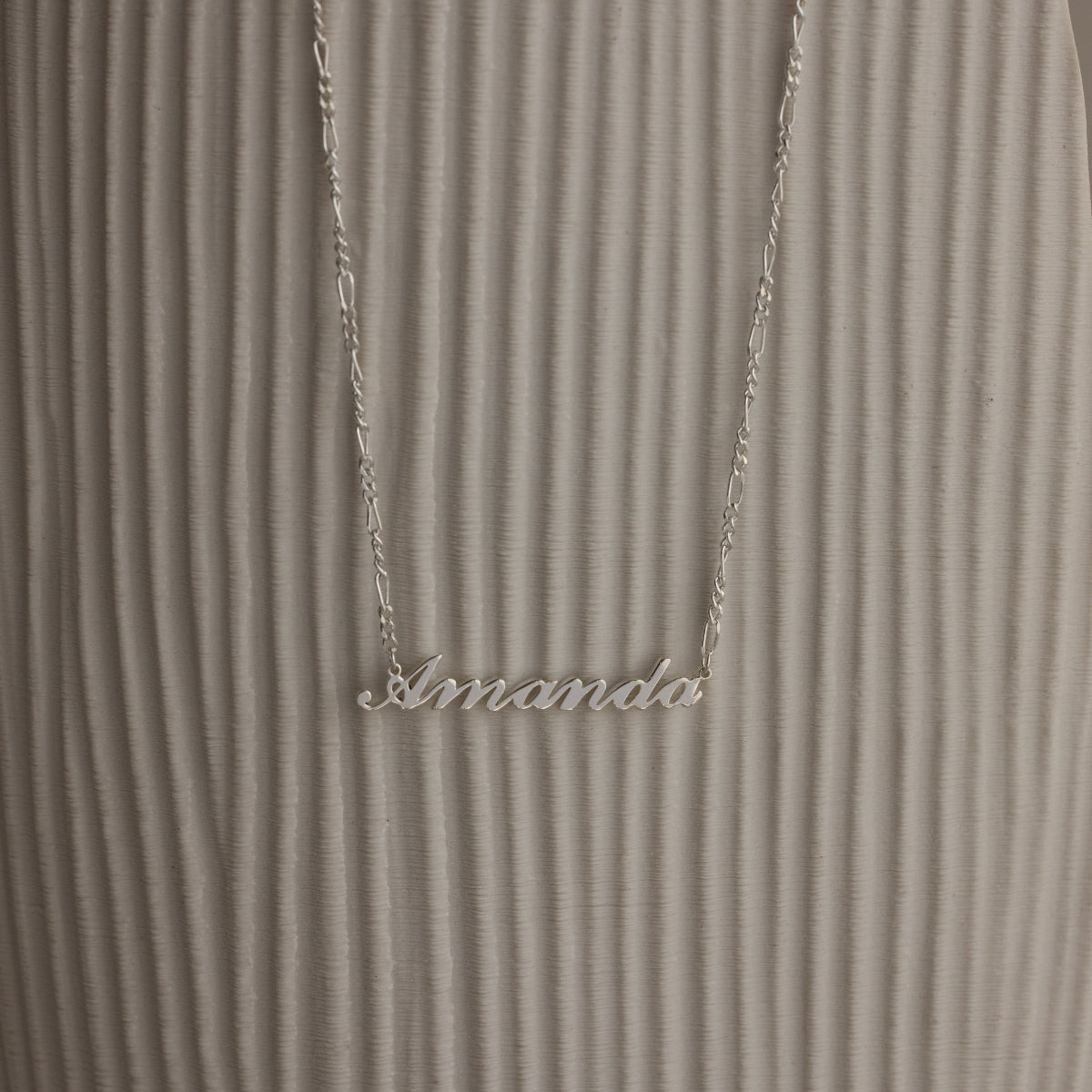 Carrie Figaro Chain Name Necklace