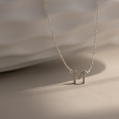 Pave Initial Necklace