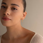 Diamond Chain Drop Earrings