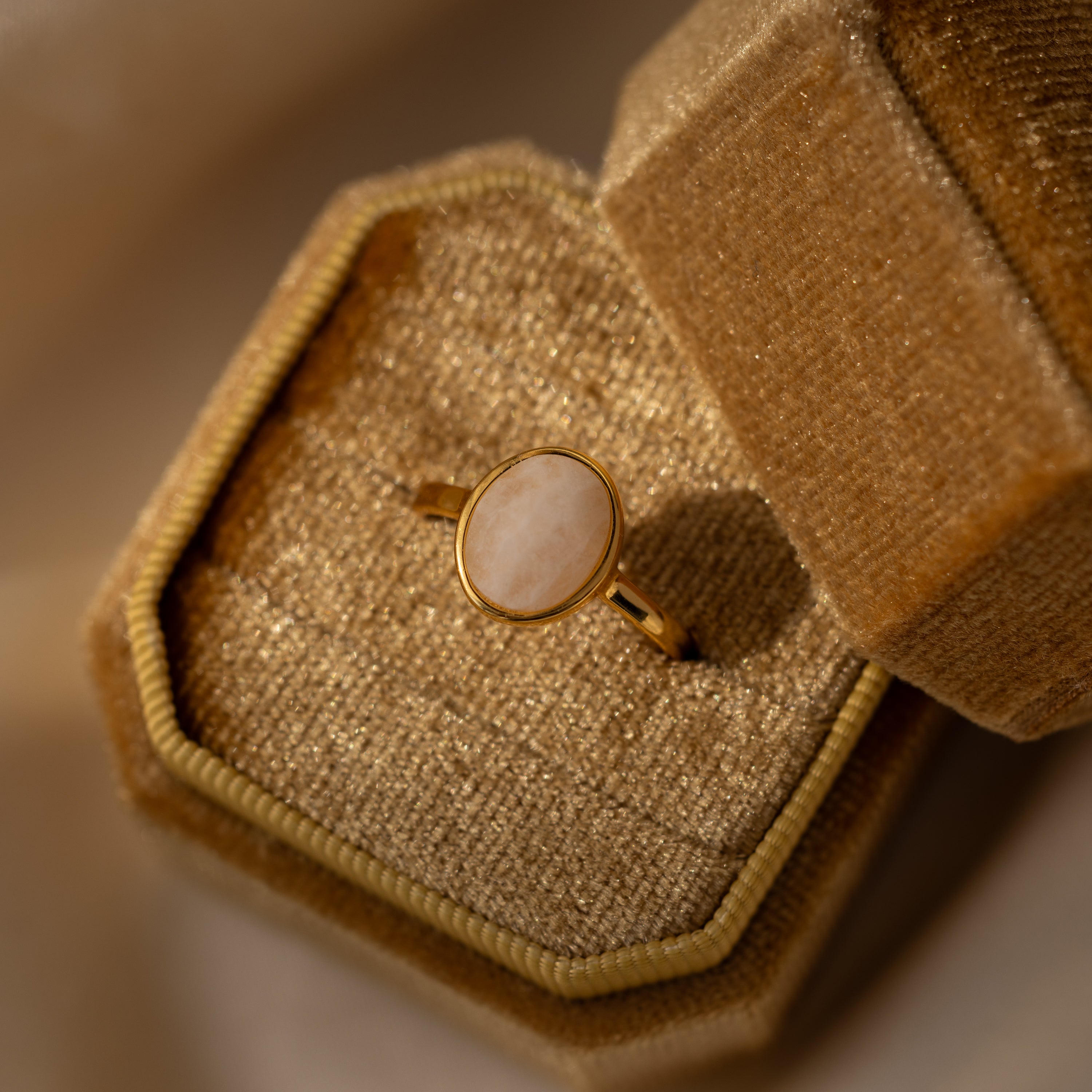 Moonstone Signet Ring