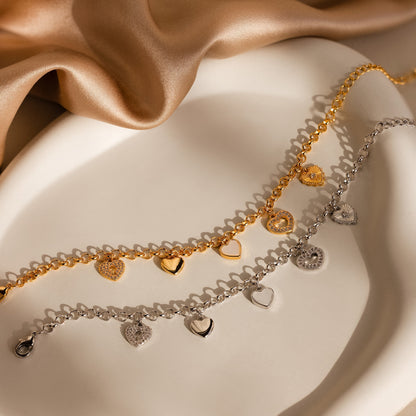 Heart Charm Bracelet