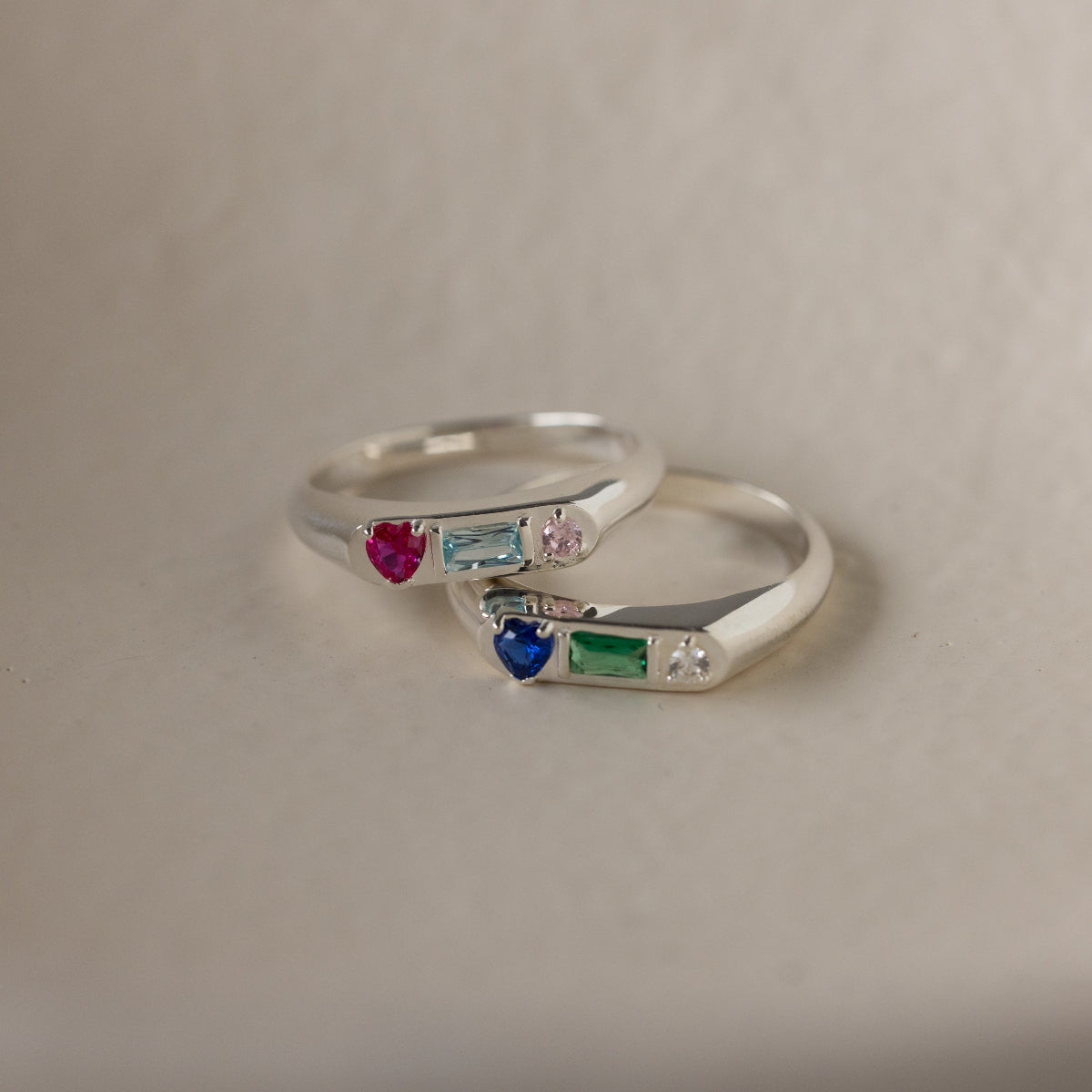 Bold Birthstone Signet Ring