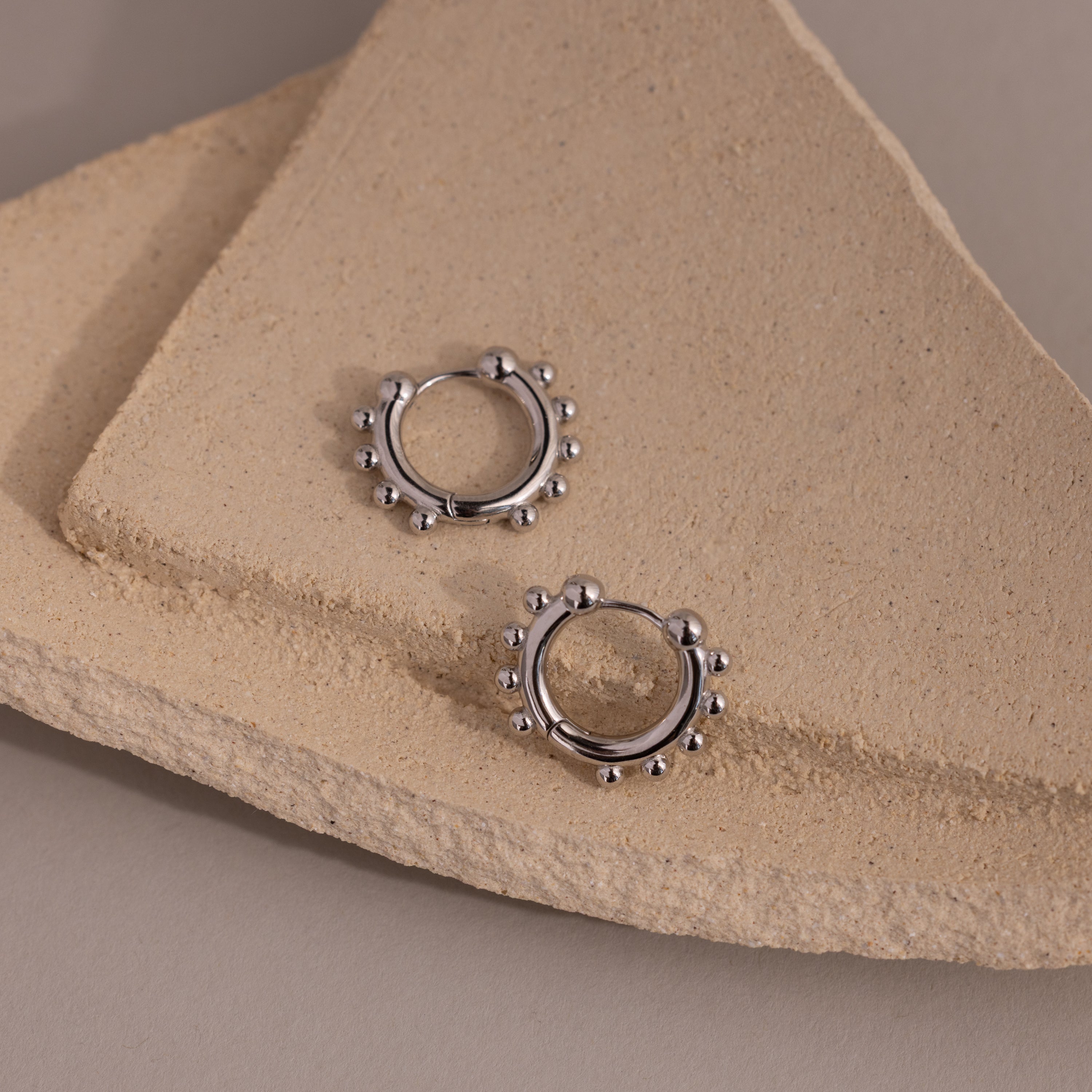 Beaded Hoops