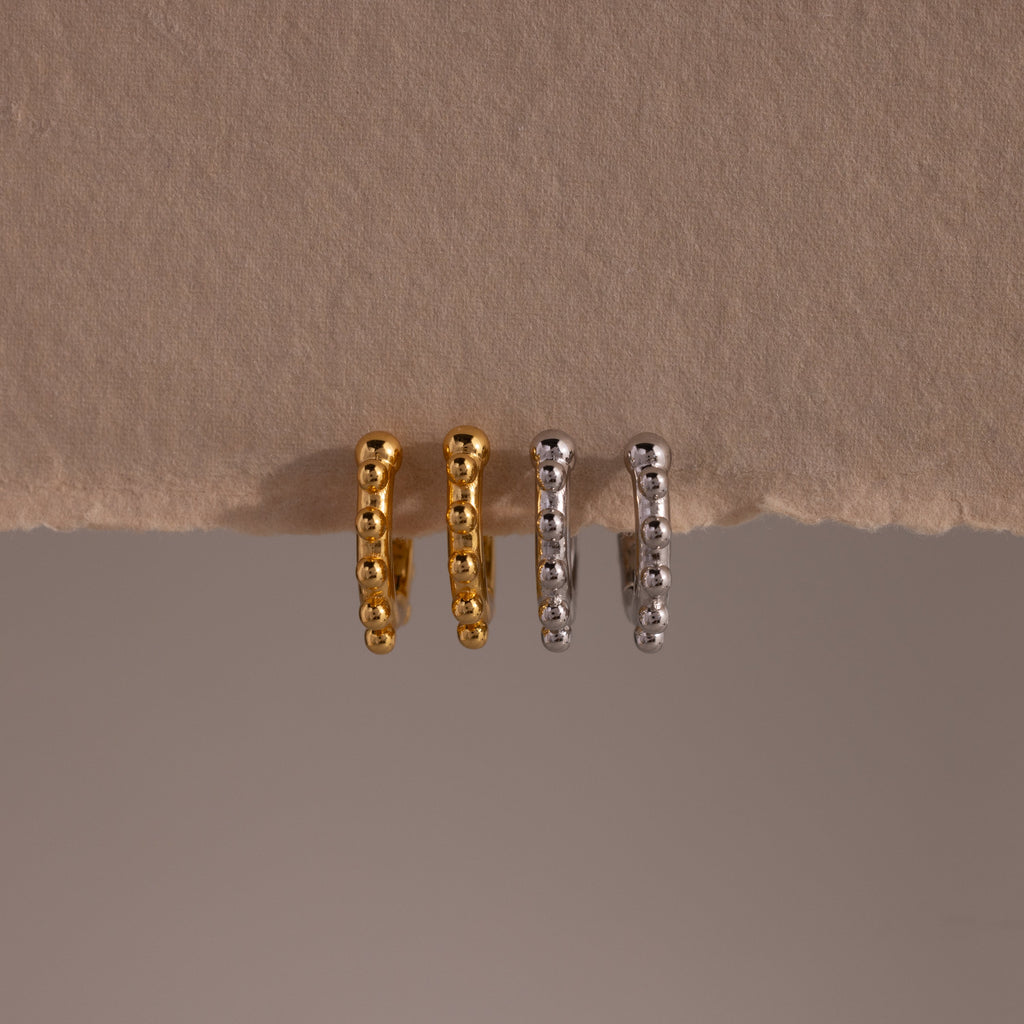Beaded Hoops