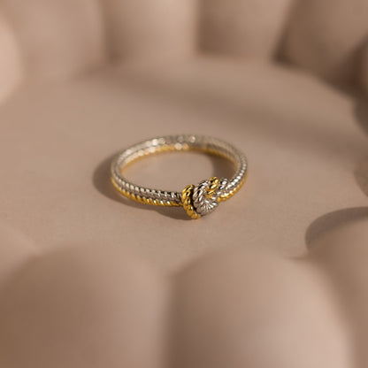 Mixed Metal Knot Ring