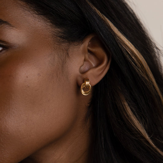 Micro Triple Knot Earrings