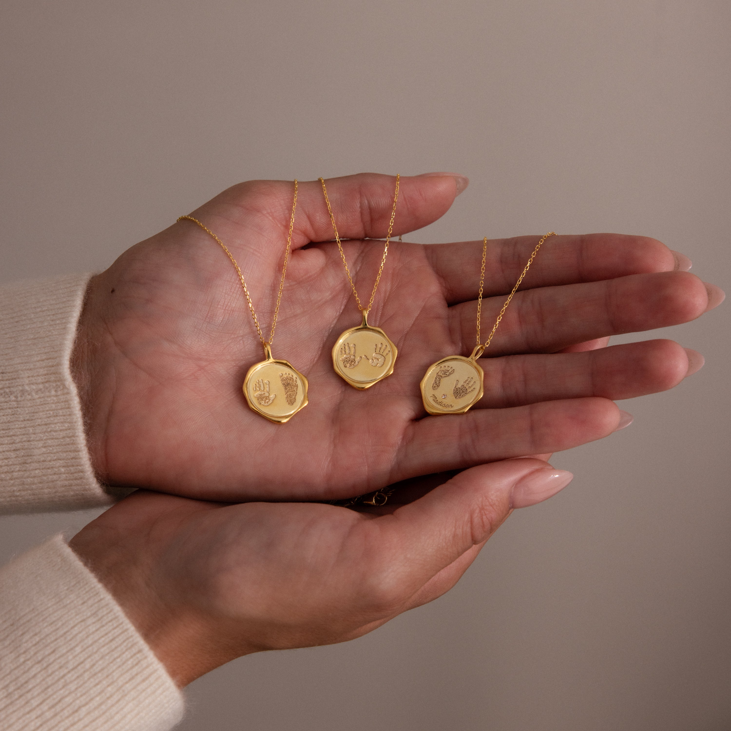 Baby Hand & Footprint Necklace