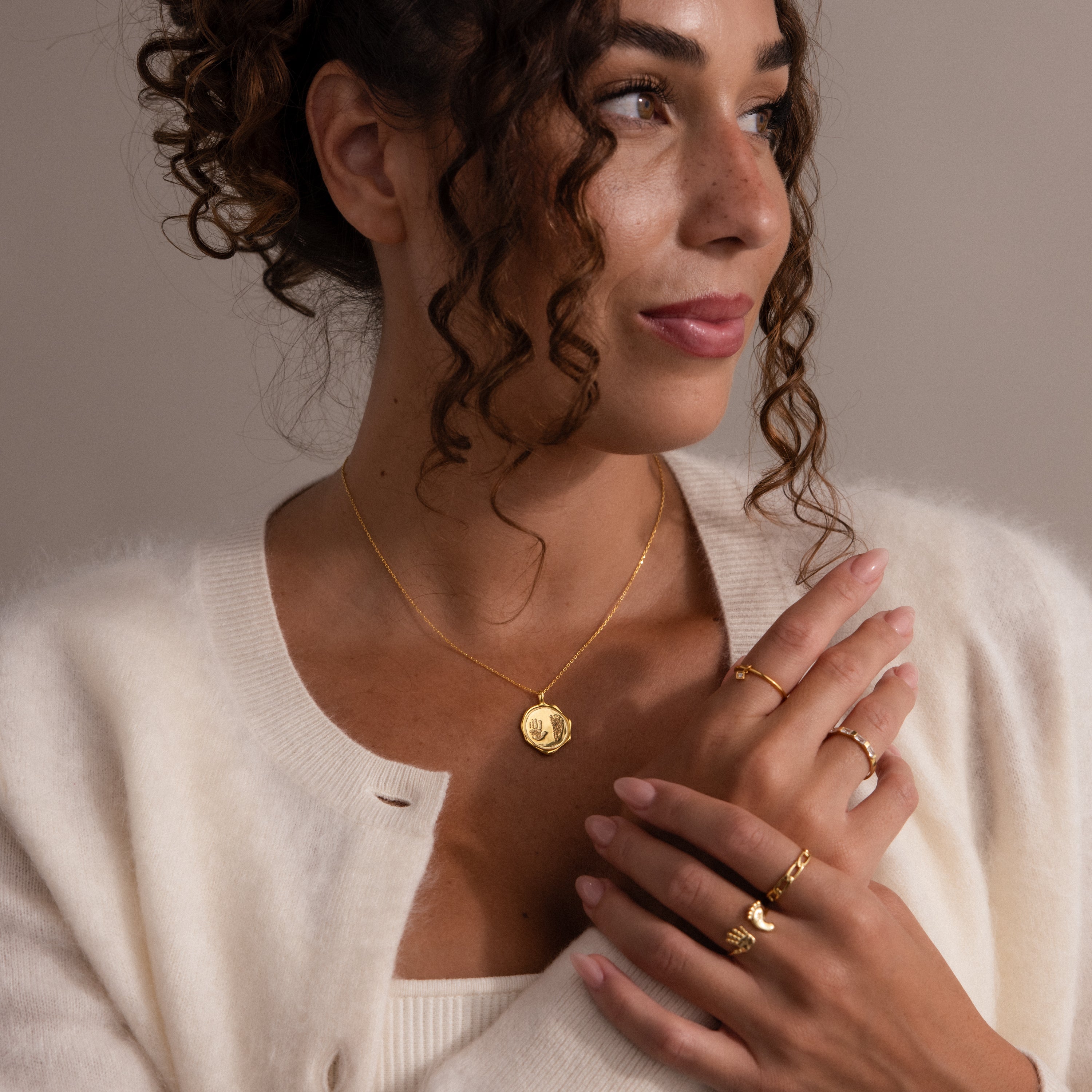 Baby Hand & Footprint Necklace