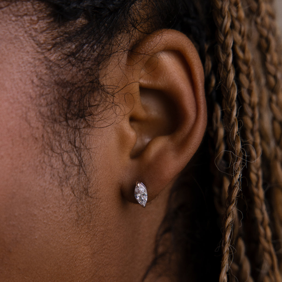 Classic Marquise Diamond Studs