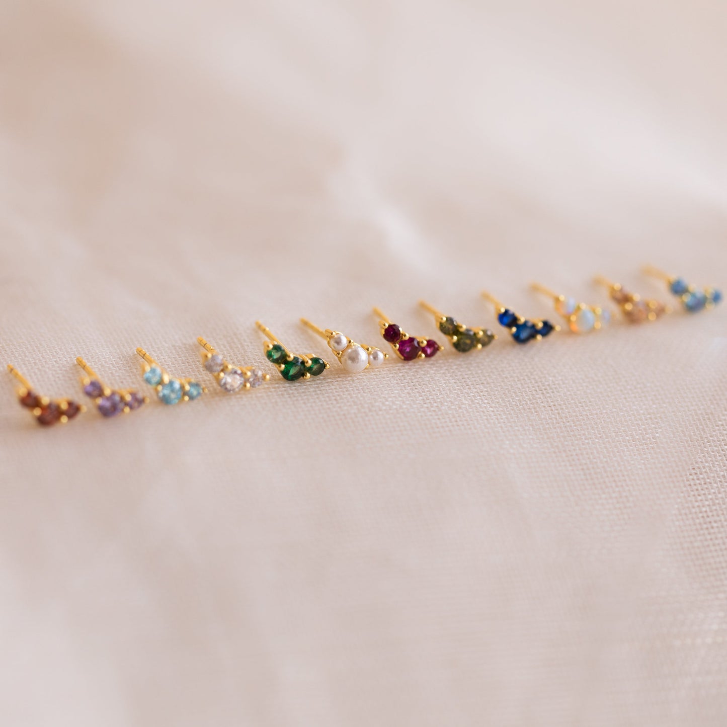 Bella Birthstone Studs
