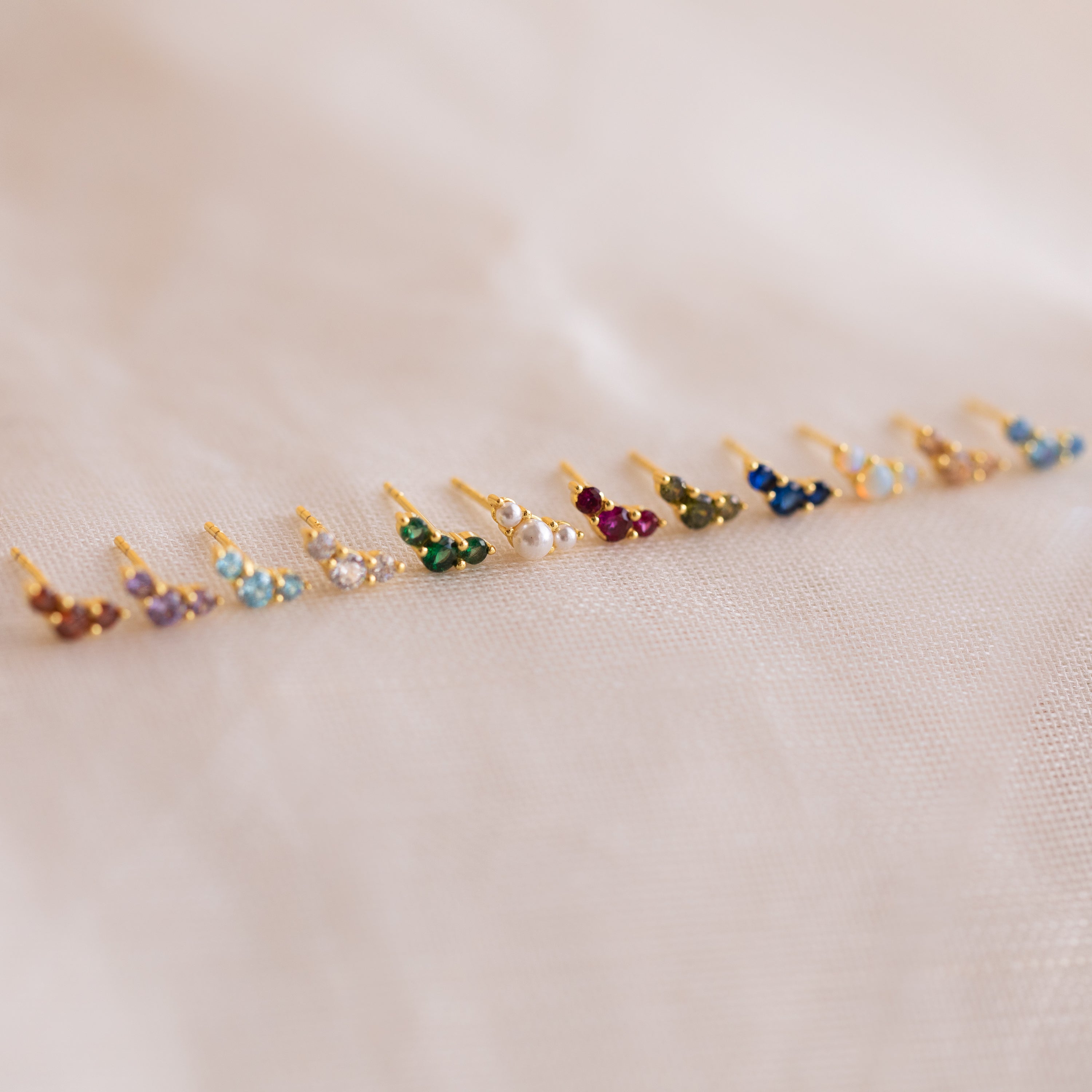 Bella Birthstone Studs
