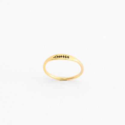 Skinny Birth Flower Ring