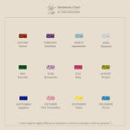 Staggered Baguette Birthstone Huggies