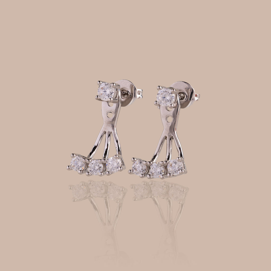 Diamond Cascade Ear Jackets
