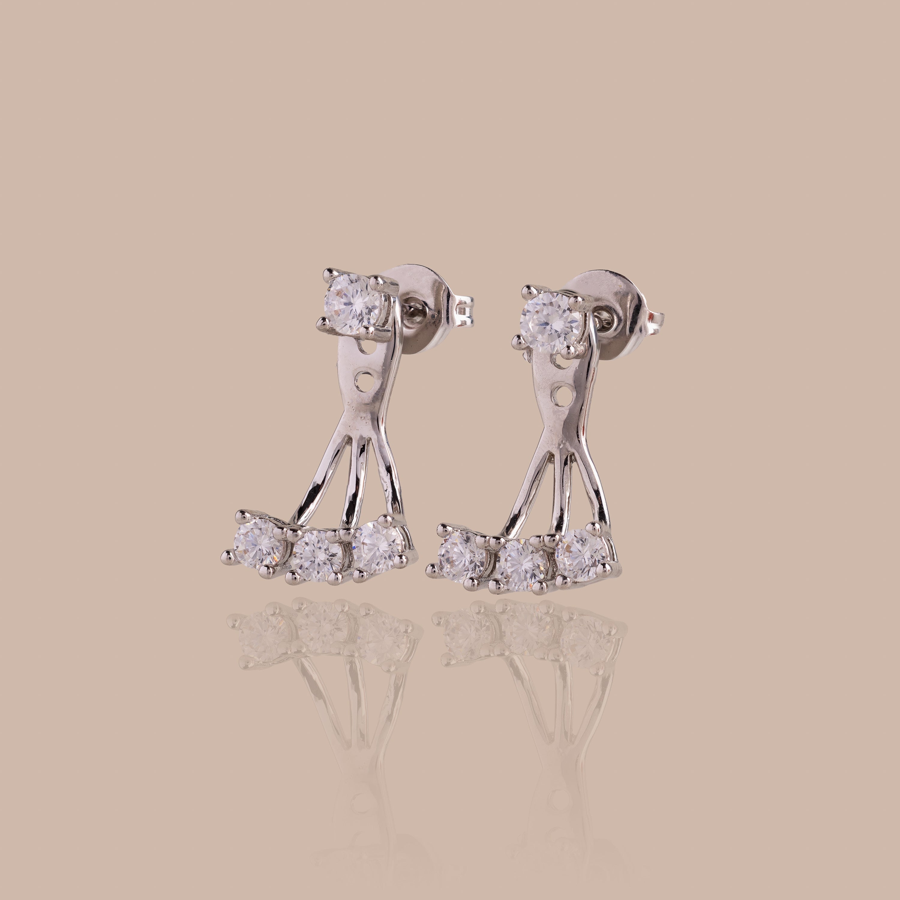 Diamond Cascade Ear Jackets
