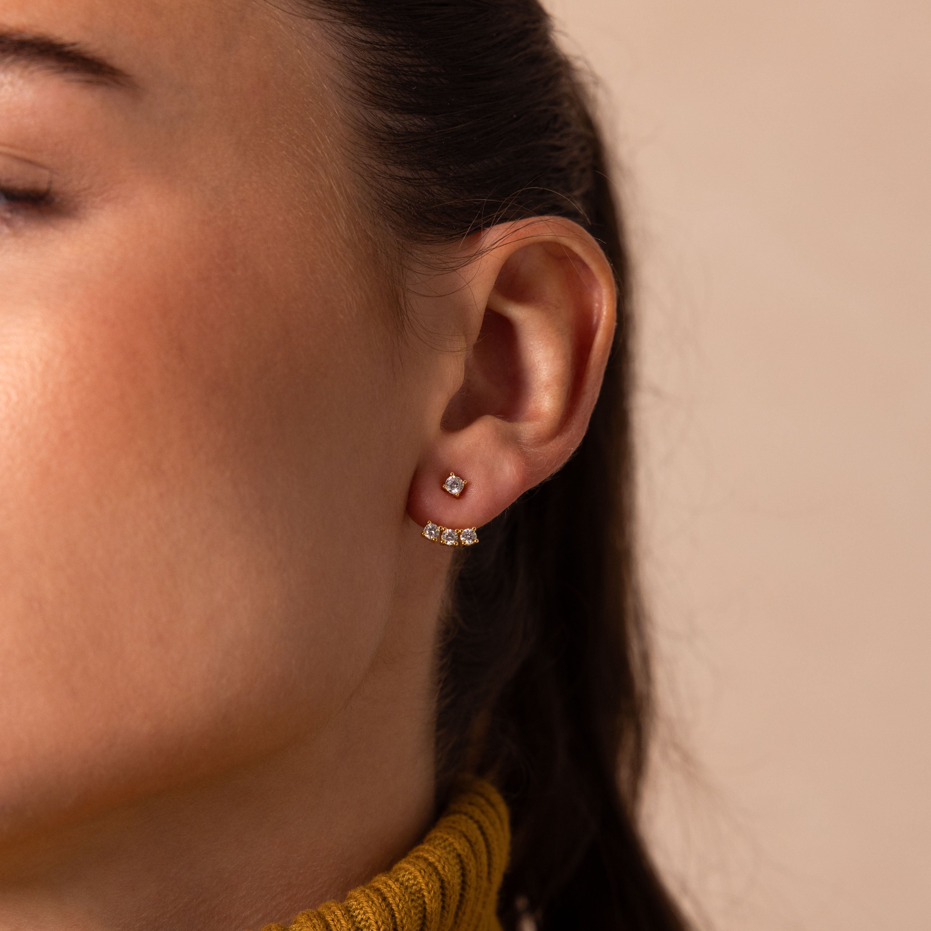 Diamond Cascade Ear Jackets