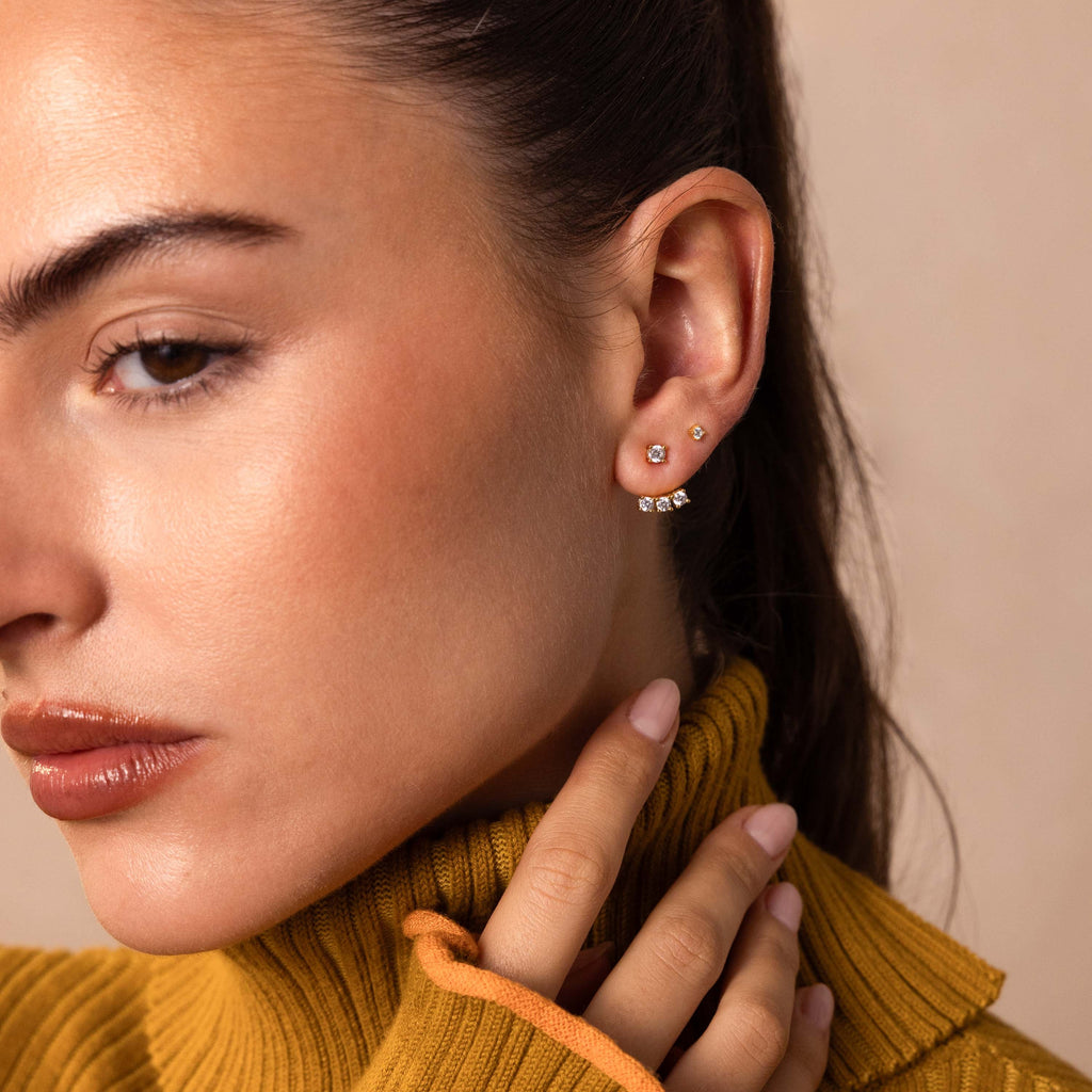 Diamond Cascade Ear Jackets