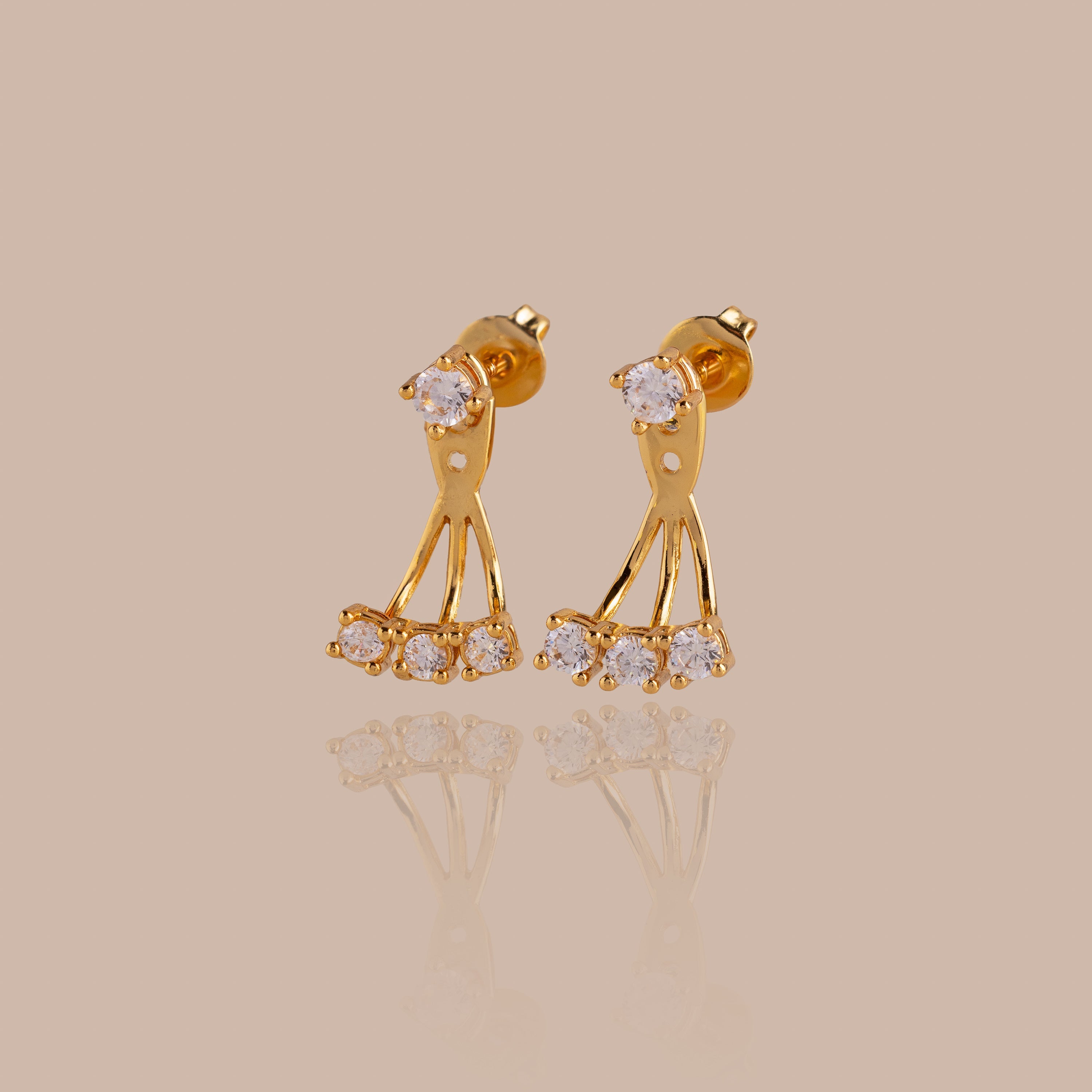 Diamond Cascade Ear Jackets