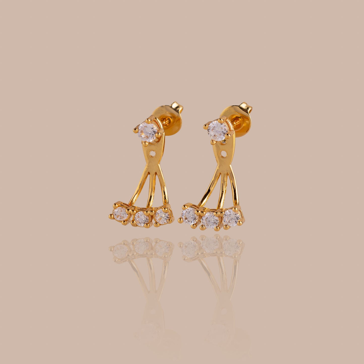 Diamond Cascade Ear Jackets