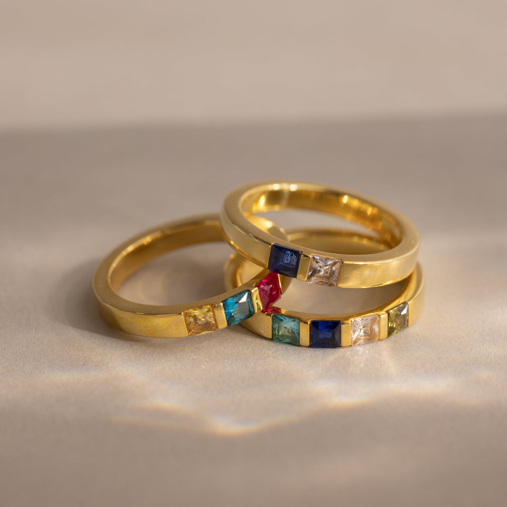 Multiple Birthstone Band