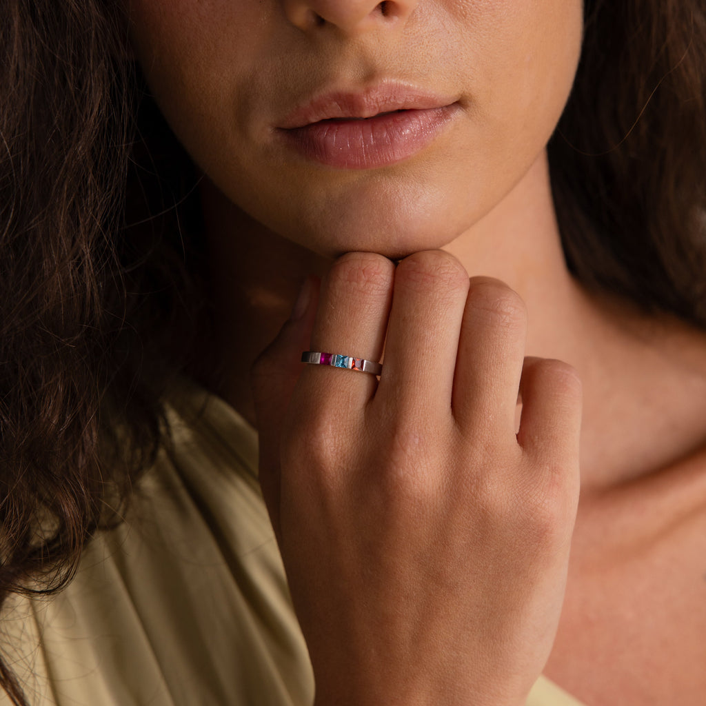 Multiple Birthstone Band