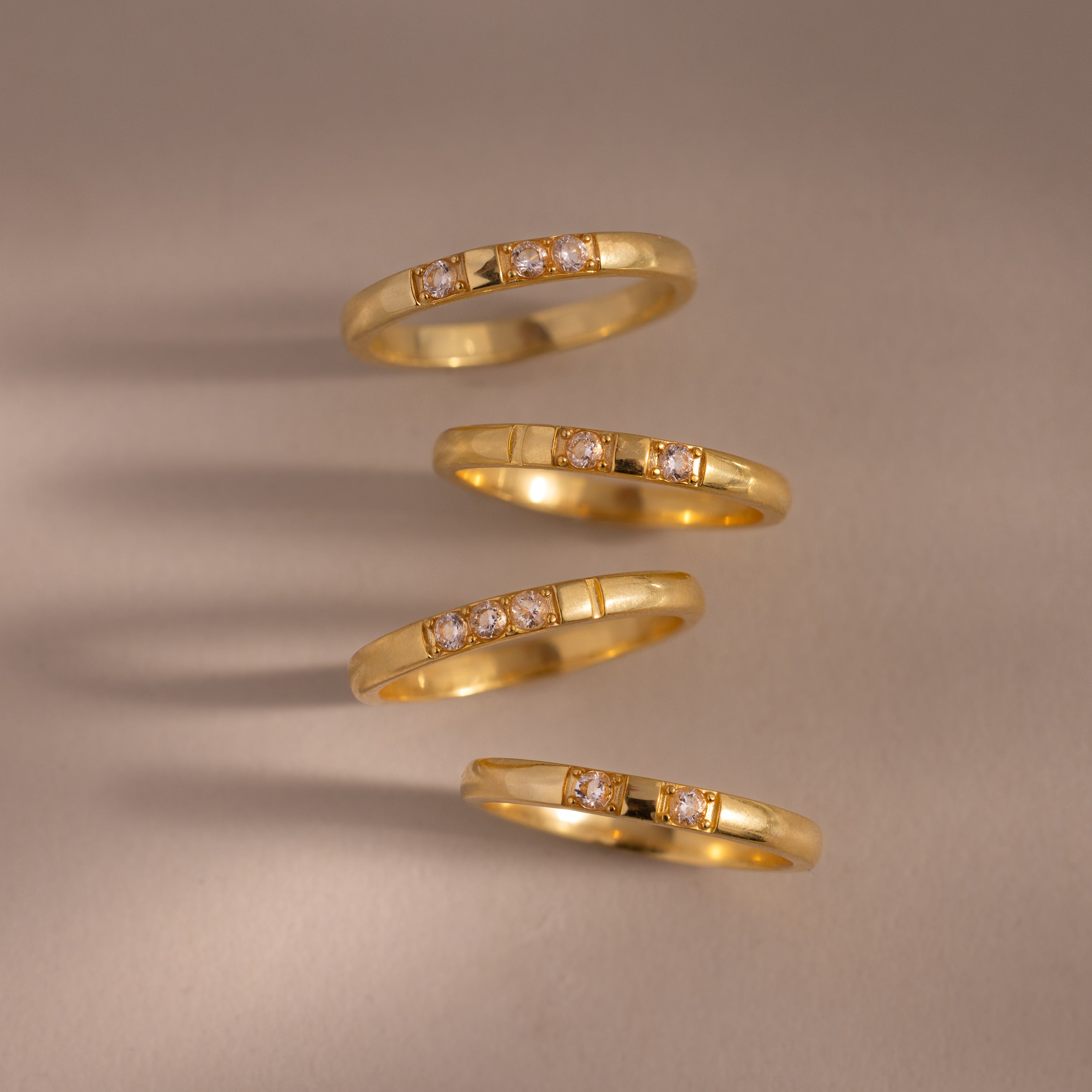 Diamond Morse Code Ring