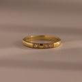 Diamond Morse Code Ring