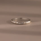 Diamond Morse Code Ring