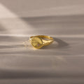North Star Birthstone Signet Ring
