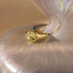 North Star Birthstone Signet Ring