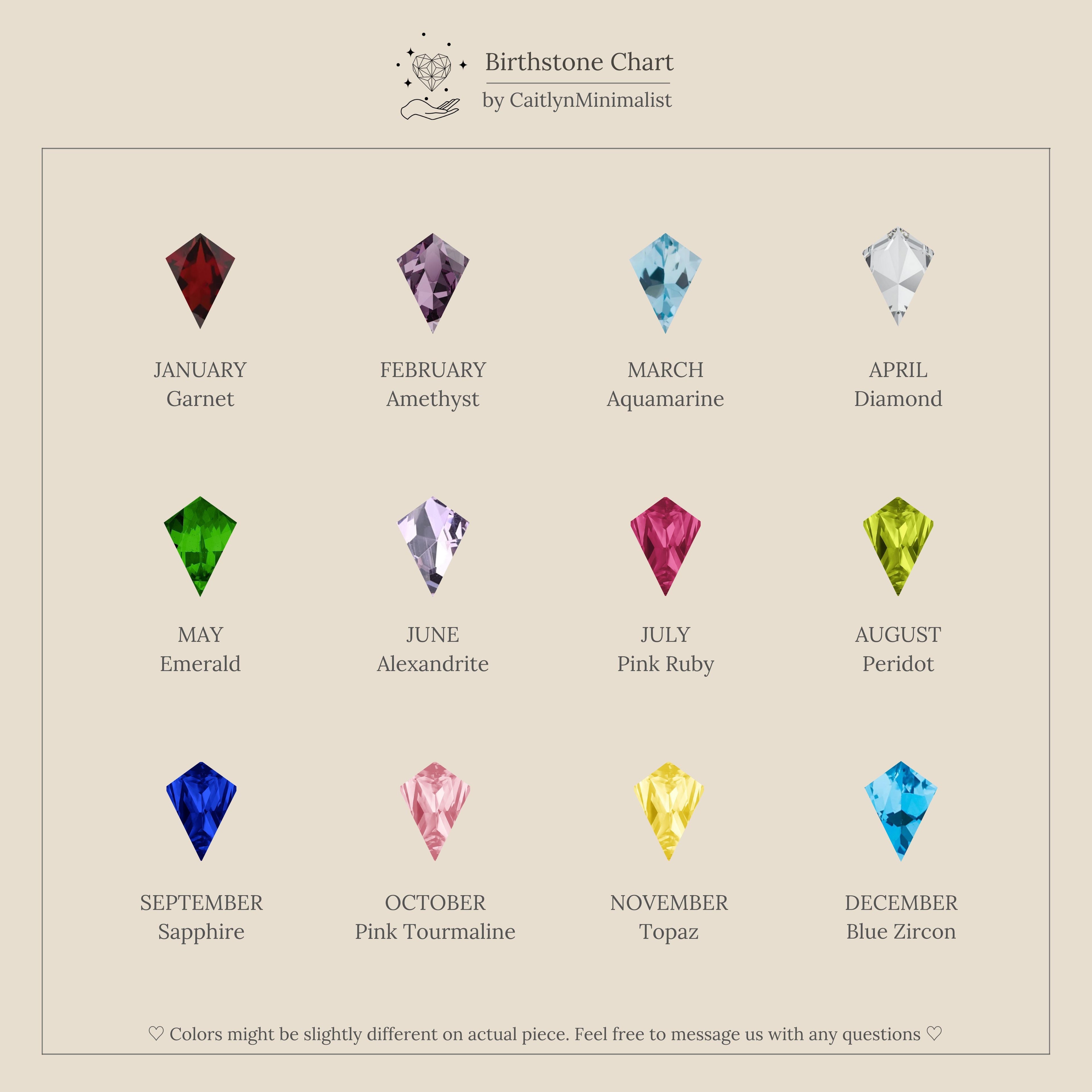 Birthstone Drop Huggies