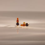 Ombre Birthstone Flatback Studs