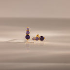 Ombre Birthstone Flatback Studs